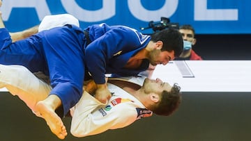 Un combate de judo por los aires