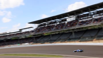The `108th running of the Indy 500 takes place Sunday. 2008 winner Scott Dixon cross the finishing line first in final practice. How long is the race track and where is it?