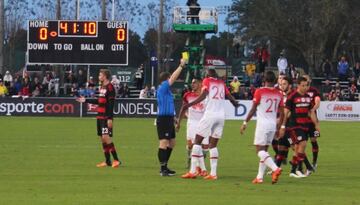 Chicharito, en la Florida Cup ante Santa Fe.