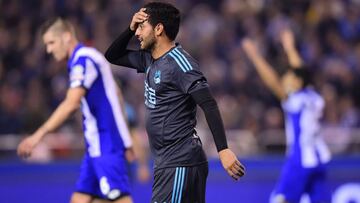 Carlos Vela y la Real naufragaron en Riazor