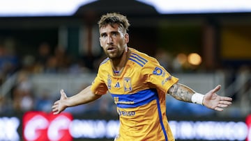   Fernando Gorriaran celebrates his goal 1-0 of Tigres during the game Tigres UANL vs San Jose Earthquakes , corresponding to the group stage of the Leagues Cup 2023, at PayPal Park Stadium, on July 30 2023.

<br><br>

Fernando Gorriaran celebra su gol 1-0 de Tigres durante el partido Tigres UANL vs San Jose Earthquakes , correspondiente a la fase de grupos de la Leagues Cup 2023, en el Estadio PayPal Park, el 30 de Julio de 2023.