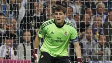 Iker Casillas en el encuentro ante el Bayern de Múnich.