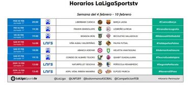 Un partido de la LNFS y dos de ASOBAL en el programa del sábado en LaLigaSports Tv
