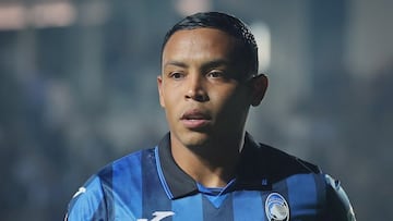 Luis Muriel en un partido de Atalanta.