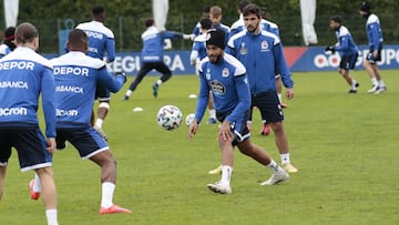 Entrenamiento Deportivo de La Coru&ntilde;a. Derik, Rui Costa