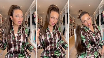 Viral: Así fue como a Thalia se le cayó la peluca en pleno video presumiendo su cabello