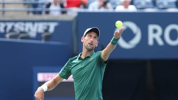 El tenista serbio Novak Djokovic, durante un partido en el Masters 1.000 de Canadá.