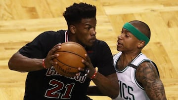 Jimmy Butler e Isaiah Thomas.