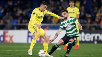 Javi Fuego ante el Sporting.