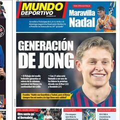 De Jong, la sensación en los periódicos de Barcelona