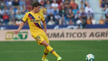 Sergi Roberto of FC Barcelona during the La Liga Santander match between Levante and FC Barcelona at Estadio Ciutat de Valencia on November 2, 2019 in Valencia, Spain
Maria Jose Segovia / AFP7 / Europa Press
02/11/2019 ONLY FOR USE IN SPAIN