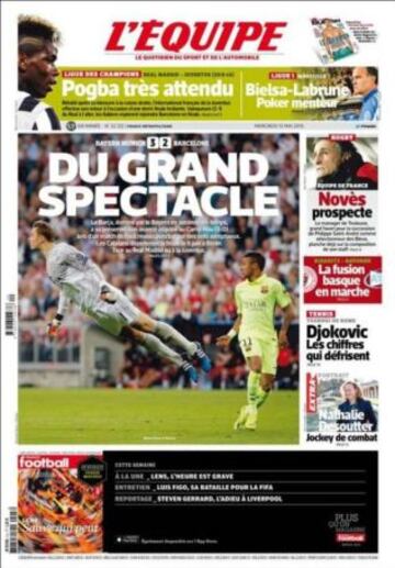 Portadas de la prensa deportiva