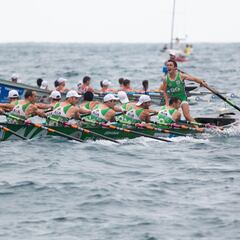 Hondarribia gana la primera jornada de la Bandera de Zarautz por un segundo sobre Santurtzi