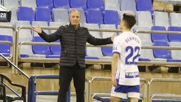 Juan Ignacio Martínez, durante el partido contra el Cartagena.