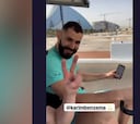 A cuidarse no le gana nadie: vean lo que lleva Benzema en la mano mientras pasea por Dubái