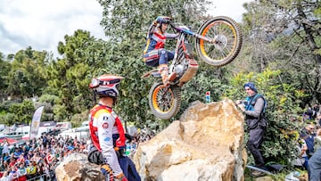 Toni Bou, con la Honda en el Mundial de TrialGP.