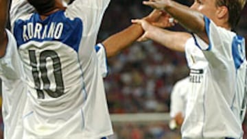 <b>LA AMENAZA. </B>El Inter de Mancini cuenta en sus filas con superclases como el brasileño Adriano