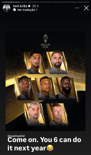 El hito hist車rico que alcanzar赤a Kroos si ganase el Bal車n de Oro