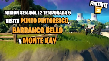 ¿Dónde está Punto Pintoresco, Barranco Bello y Monte Kay en Fortnite?