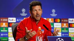 Simeone, en la rueda de prensa previa al Atlético de Madrid-Brujas de Champions