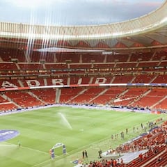 El mensaje más atlético de la mujer de Koke en la primera visita de su bebé al Wanda