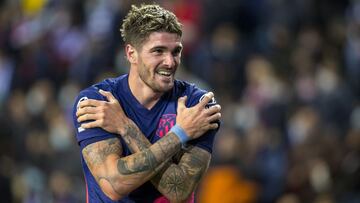 Rodrigo de Paul celebra su gol al Oporto.