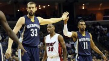Los Grizzlies barren a los Heat con Marc Gasol a medio gas