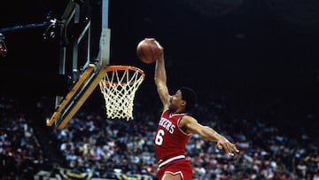 Philadelphia 76ers' Forward Julius Erving in Action