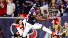 Devin Singletary is #26 of the Houston Texans.