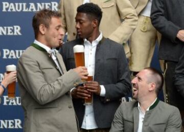 Rafinha, David Alaba y Ribery.