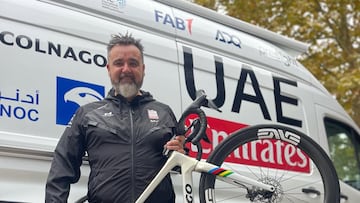 Joseba Elguezabal, masajista de Pogacar en el UAE.