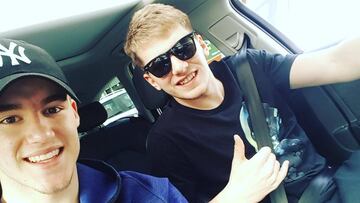 Dino Radoncic y Luka Doncic, juntos en el coche de este último.