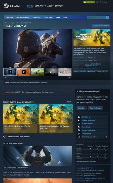 Helldivers 2 for sale on Steam? Another developer's scam spoofs Arrowhead's game
