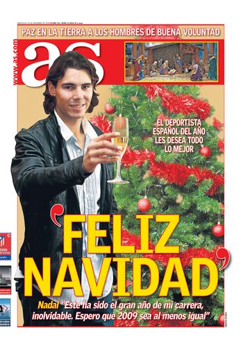 Rafa Nadal a través de las portadas de As