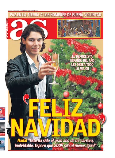 Rafa Nadal a través de las portadas de As