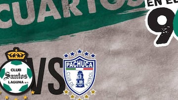 Santos vs Pachuca en vivo y en directo online, partido de Ida de los Cuartos de Final de la Liguilla de la Liga MX, hoy jueves 12/05/2016 a las 19:00 horas tiempo de México