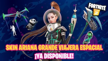 Fortnite: skin Ariana Grande Viajera Espacial ya disponible; precio y contenidos