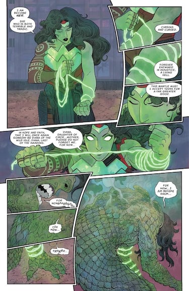 ‘Absolute Wonder Woman’ presenta una de las transformaciones más bestiales de la historia del cómic