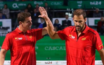 Paquito Navarro y Juan Mart&iacute;n D&iacute;az en la final de Casc&aacute;is 2016.