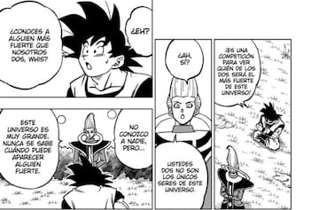 Viñetas del número #70 de Dragon Ball Super.
