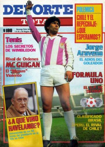 En 1985 y 1986, Jorge Aravena defendió al Valladolid de España.