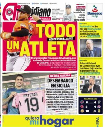 Portadas de la prensa mundial