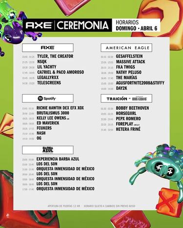 Festival Ceremonia 2025: cartel completo, line up, artistas y quién toca cada día