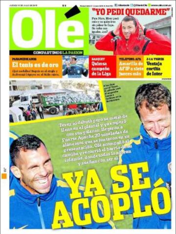 Portadas de la prensa deportiva