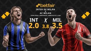 Inter de Milán vs. AC Milan: horario, dónde ver, pronósticos y cuadro