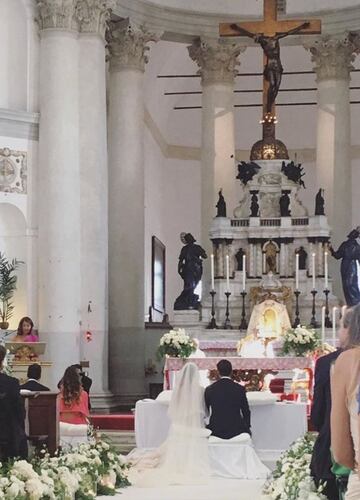 El delantero del Real Madrid Alvaro Morata contrajo matrimonio este s¨¢bado con la italiana Alice Campello en la iglesia del Redentor en la isla de La Giudecca, en Venecia, , y a la boda asistieron compa?eros suyos del equipo blanco como Isco Alarc¨®n o Nacho Fern¨¢ndez.