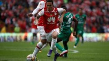 El venezolano marcó el gol de la victoria frente a Patriotas en El Campín.