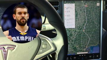 Mar Gasol sorprende y acude al All Star en su auto eléctrico