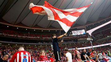 La afición del Atlético en el Cívitas Metropolitano.