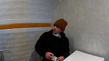 Luigi Mangione, the suspect in the fatal shooting in New York City of UnitedHealthcare CEO Brian Thompson, speaks with Altoona Police Department officer Joseph Detwiler after being approached at a McDonald's restaurant in Altoona, Pennsylvania, U.S. December 9, 2024 in a still image from police body camera video. Manhattan District Attorney's Office/Handout via REUTERS THIS IMAGE HAS BEEN SUPPLIED BY A THIRD PARTY. THIS IMAGE WAS PROCESSED BY REUTERS TO ENHANCE QUALITY, AN UNPROCESSED VERSION HAS BEEN PROVIDED SEPARATELY.